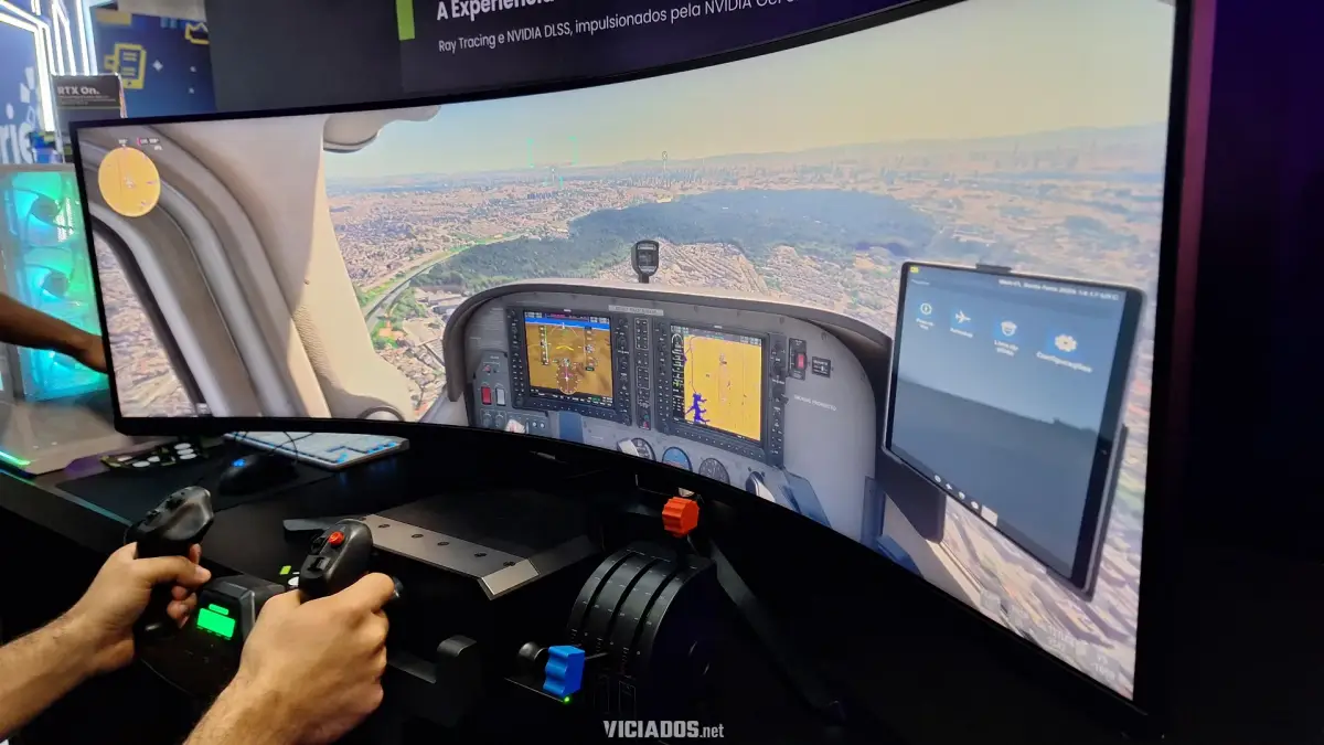 Flight Simulator da Microsoft Nvidia gamescom latam 2026