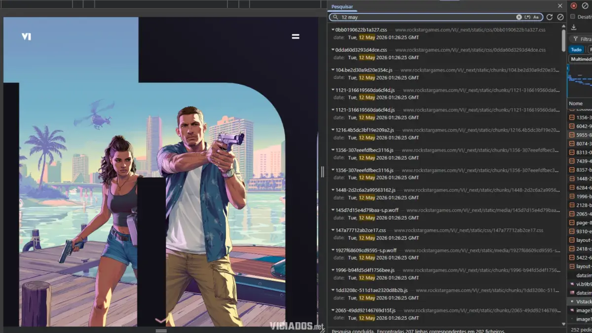 GTA 6 Arquivos Site Rockstar Games 2026