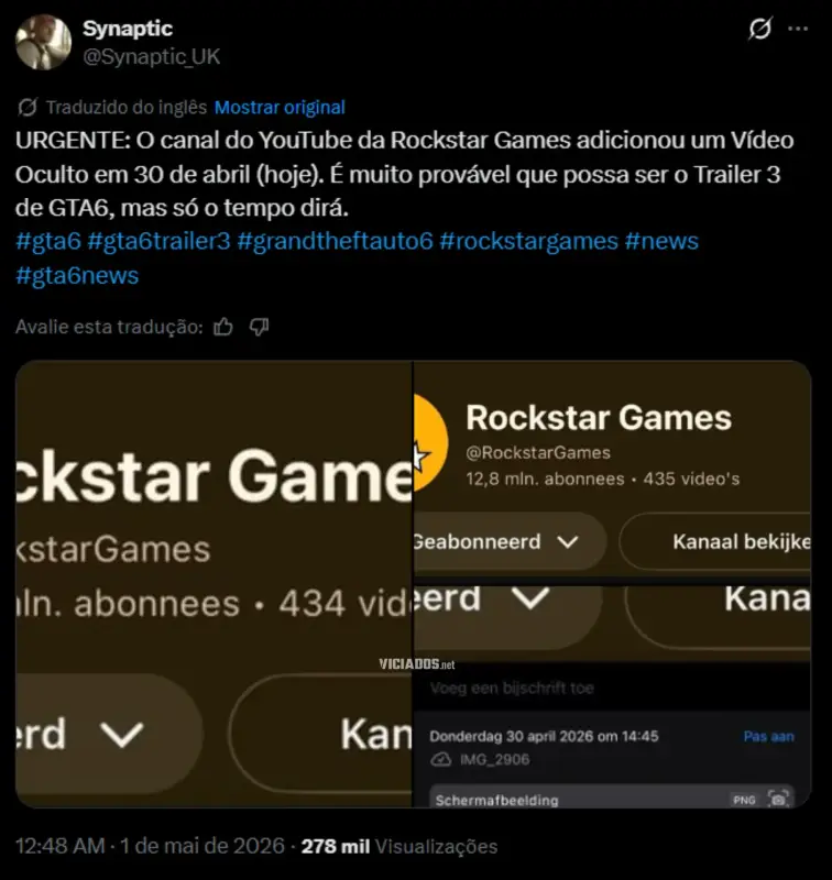 GTA 6 Trailer 3 Grand Theft Auto VI Fake News 2026