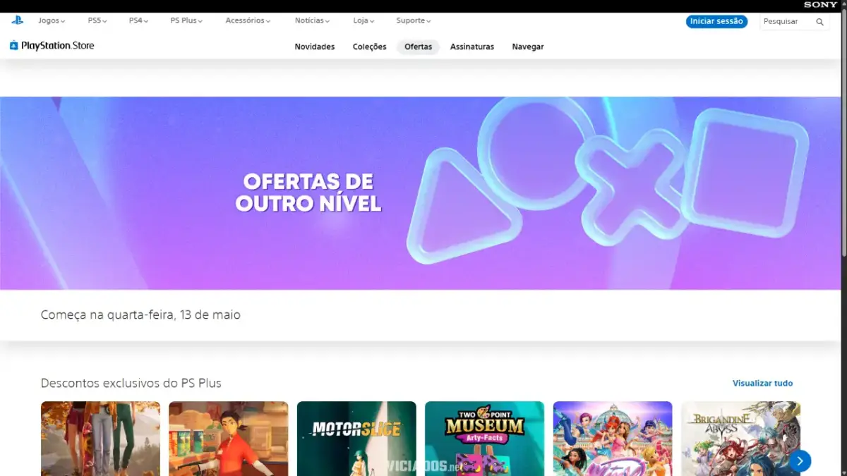 GTA 6 | "Apagão" de promoções na PS Store do PlayStation faz fãs apostarem em anúncio iminente 19 PS Store Ofertas de Outro Nivel 2026