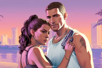 GTA 6 Arte Oficial da Lucia e Jason Grand Theft Auto VI Rockstar Games 2026 1