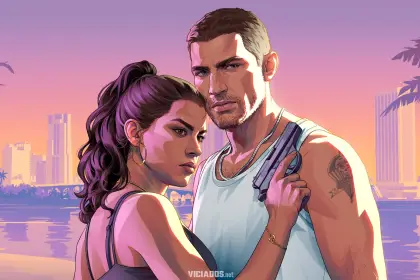 GTA 6 Arte Oficial da Lucia e Jason Grand Theft Auto VI Rockstar Games 2026 1