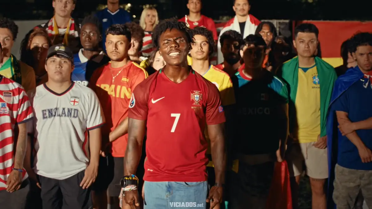 Com Portugal ao peito e a bandeira do Brasil: IShowSpeed lança a sua música oficial da Copa do Mundo 2026 12 Um hino de união (e muita energia) no video clip de IShowSpeed