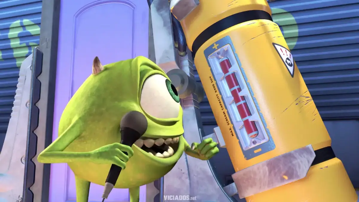 Monster Inc. Monstro SA Gritos Energia Cara de Um Focinho de Outro Teoria Pixar Hoppers 2026