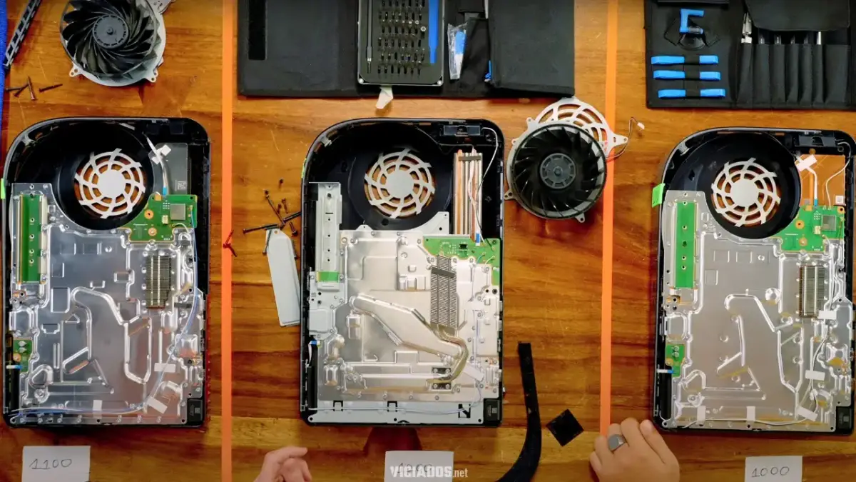Hardware de varejo vs. hardware de desenvolvimento do PS5