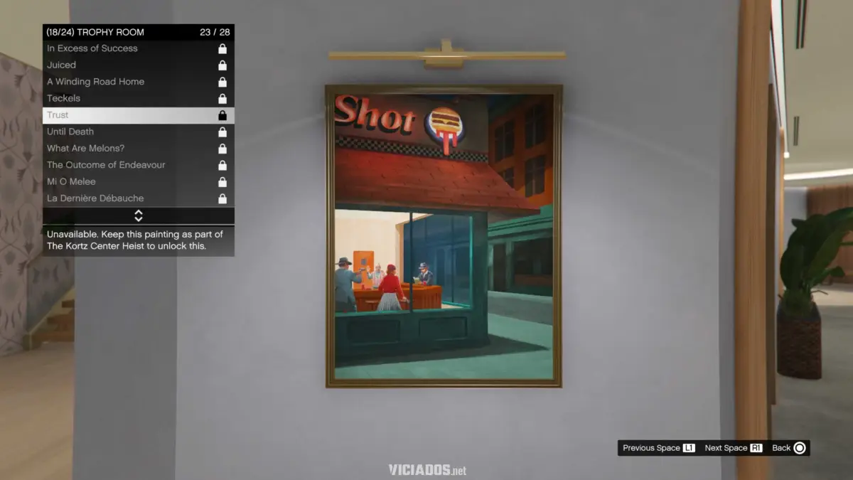 GTA 6: Rockstar esconde Easter Egg genial de Jason e Lucia na nova DLC de GTA Online 12 O quadro "Trust" e a conexão com o Trailer 1 de GTA 6