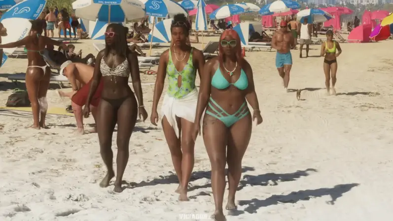 GTA 6 | Conheça as 3 novas atrizes descobertas no elenco de Grand Theft Auto VI 11 GTA 6 Grand Theft Auto VI praia de Vice City 2026