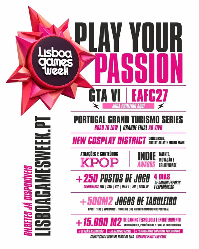 GTA 6 | Evento de games em Portugal confirma presença de Grand Theft Auto VI 16 Hype gratuito ou ativação oficial da Rockstar com GTA 6 em Portugal?