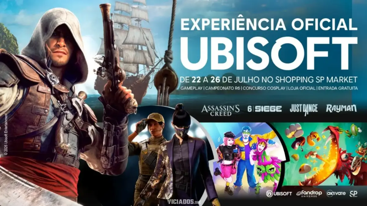 Ubisoft anuncia loja em São Paulo com atrações de Assassin's Creed e mais 12 Experiência da Ubisoft em São Paulo