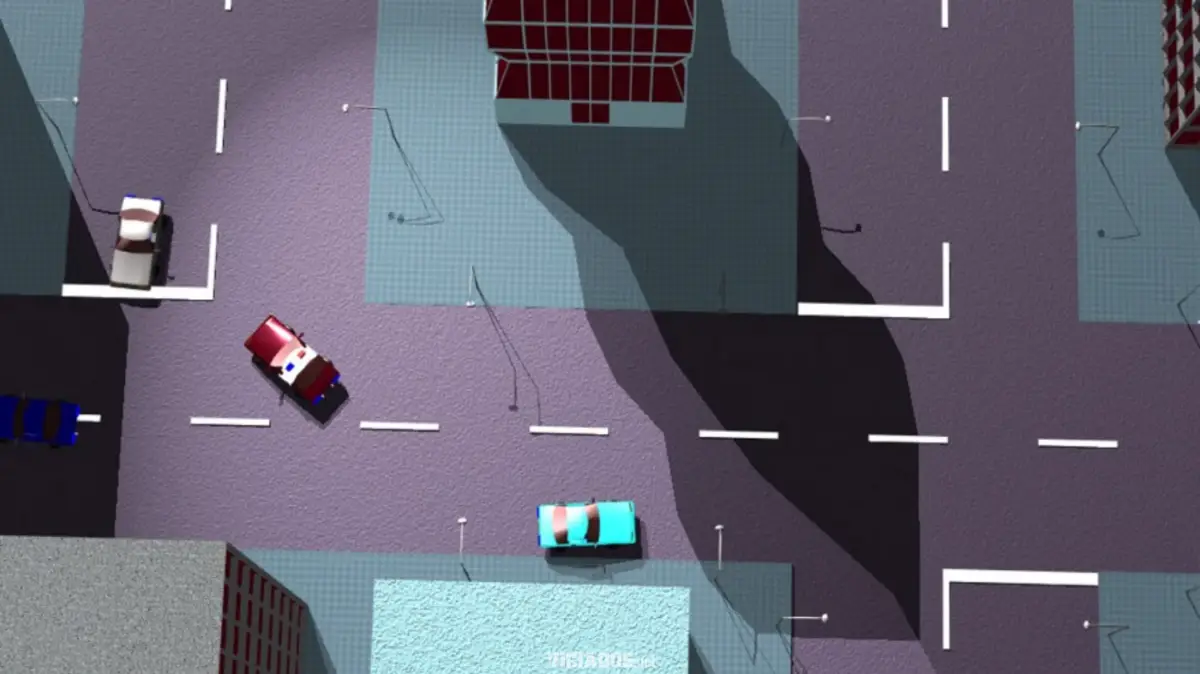 Conceito original do Race'n'Chase, o jogo que originou GTA.