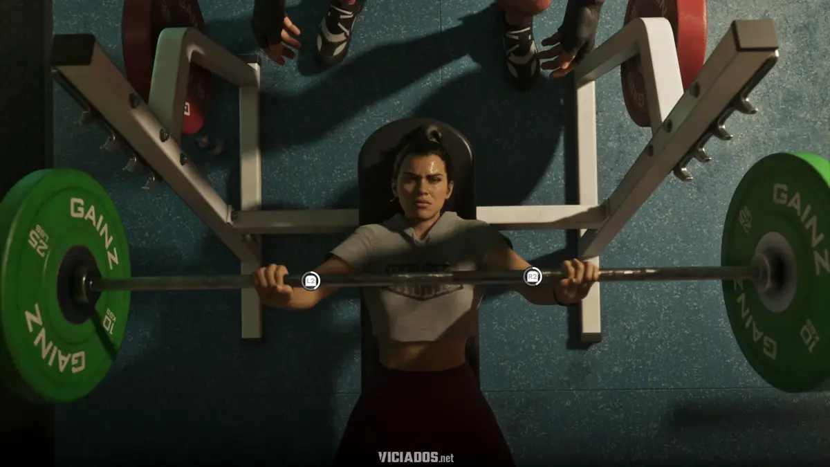 GTA 6 | Vaza mais de 50 produtos de Grand Theft Auto VI, incluindo uma suposta edição de colecionador na Rockstar Store 15 GTA 6 Exercicio Academia Lucia Grand Theft Auto VI Transformacao fisica e relacao entre os protagonistas Rockstar Games 2026