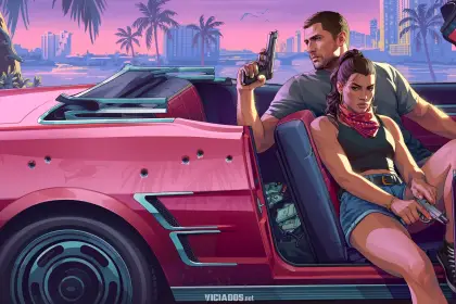 GTA 6 Lucia Jason Artwork GameInformer Wallpaper Rockstar Games