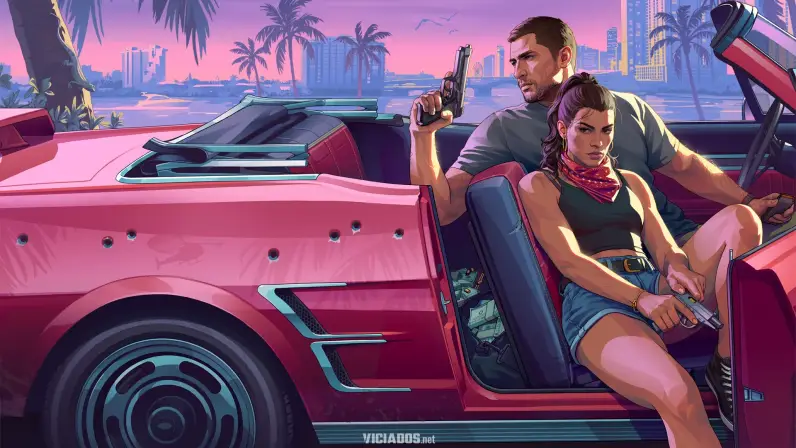 GTA 6 é capa da Game Informer com 14 páginas de detalhes inéditos, sistema de clima avançado e 12 novas imagens 11 GTA 6 Lucia Jason Artwork GameInformer Wallpaper Rockstar Games 2026