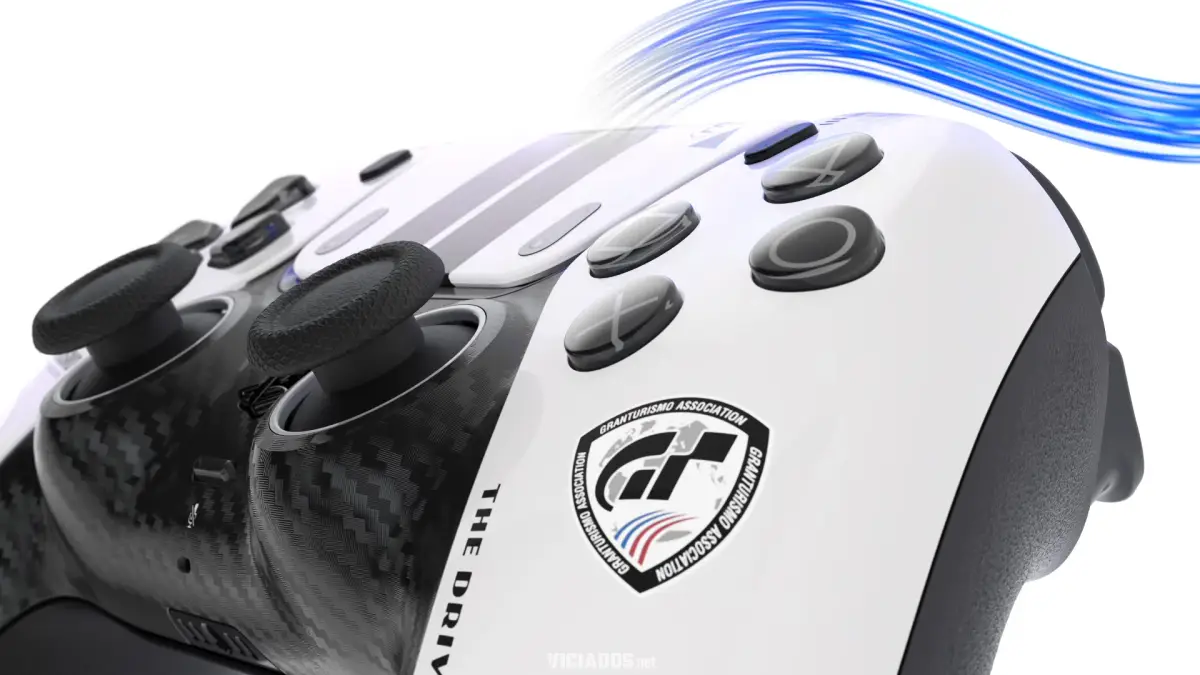 PS5 e PC | Pré-venda do DualSense de Gran Turismo começa nesta quinta-feira no Brasil 12 Design do controle de PS5 inspirado nas pistas e acabamento em fibra de carbono