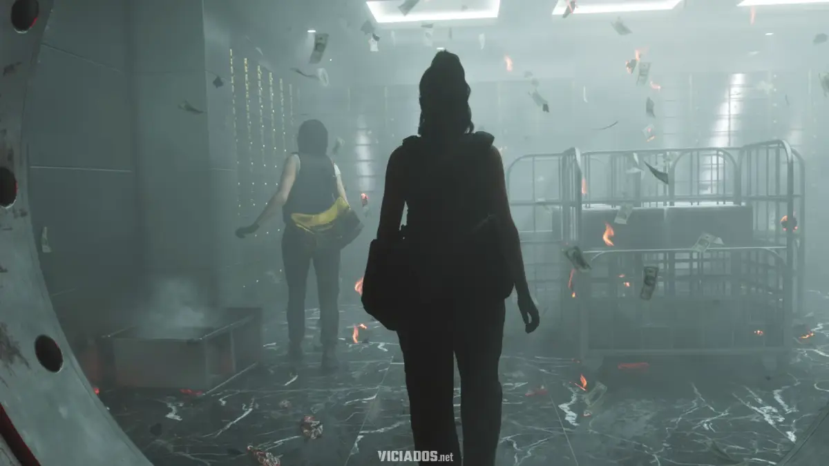 GTA 6 | Mega análise revela os segredos e detalhes do trailer de lançamento de Grand Theft Auto VI 19 Lucia no roubo a banco com notas de dinheiro queimadas no trailer de GTA 6