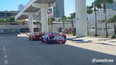 Carros temáticos de GTA 6 rodando por Miami (vídeo 12 de @samchrme)