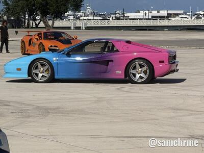 Carros temáticos de GTA 6 rodando por Miami (foto 2 de @samchrme)