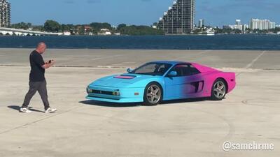 Carros temáticos de GTA 6 rodando por Miami (vídeo 9 de @samchrme)