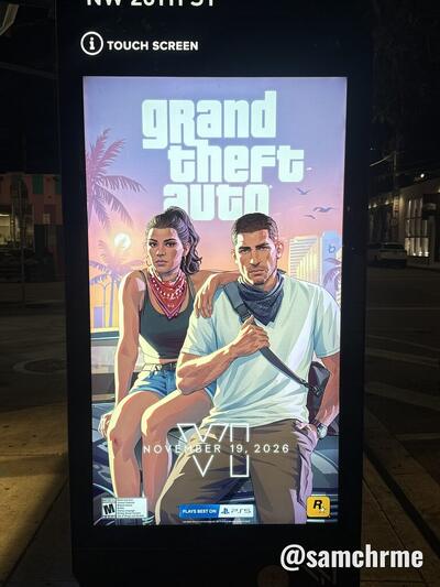 Anúncios de Vice City nas telas digitais de Miami (foto 2 de @samchrme)